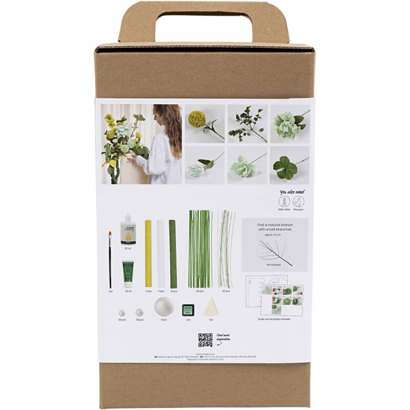 DIY Kit Crepepapir Buket Grøn - Image 2